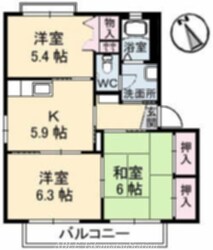 バリュージュヤシマ　B棟の物件間取画像